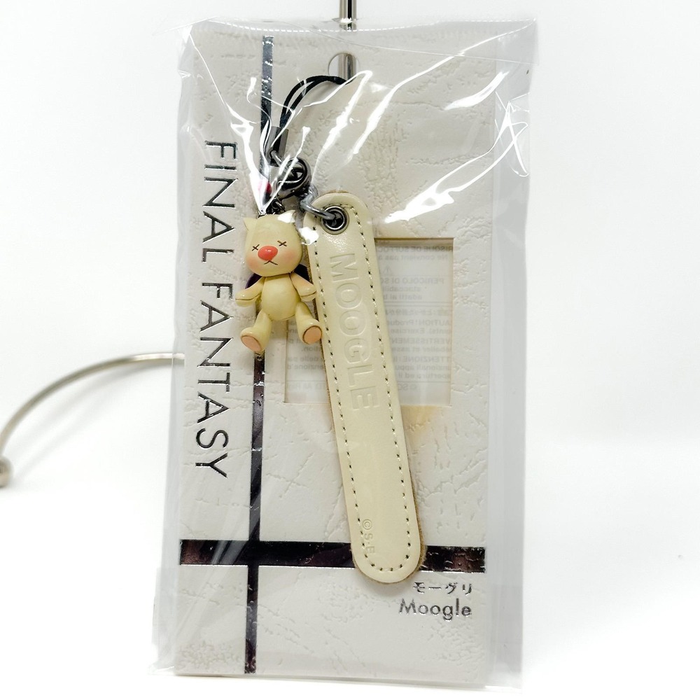 Final Fantasy Moogle Mascot Charm Key Chain Strap Square‎ Enix FFX Lulu's Weapon